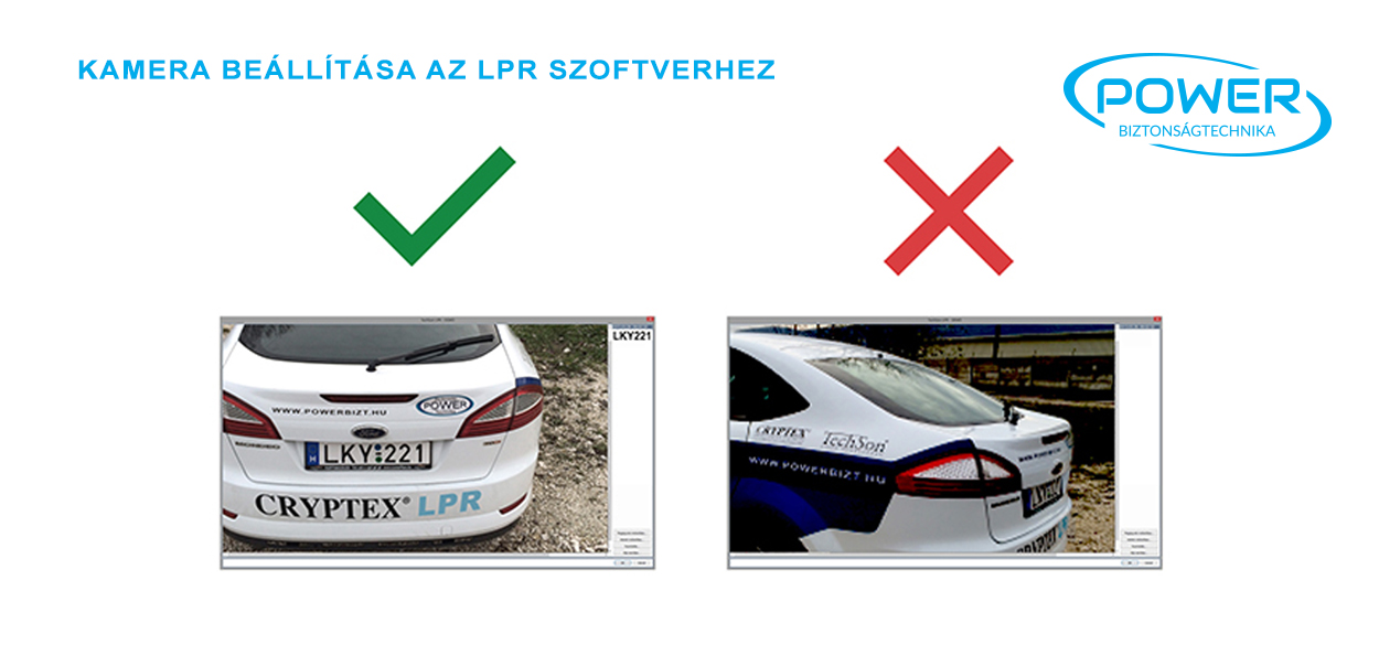 Kamera beállítása az LPR szoftverhez